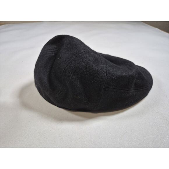 Daniel Cremieux Cabbie/Newsboy Hat SZ L/XL Black Poly Wool Blend - Picture 1 of 4